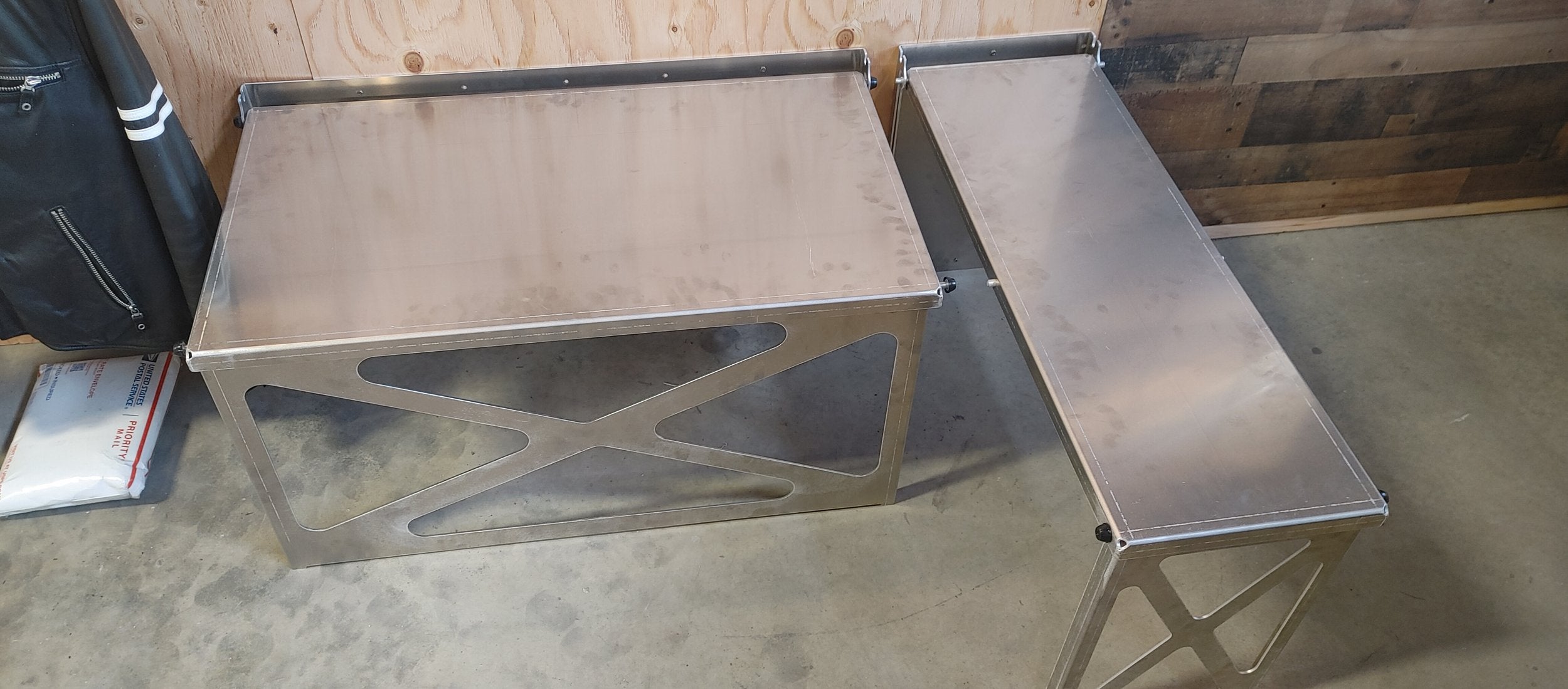 Trailer Rack Bench Collapsible Trailer Benches - FREE SHIPPING – Blackfish Fabrication