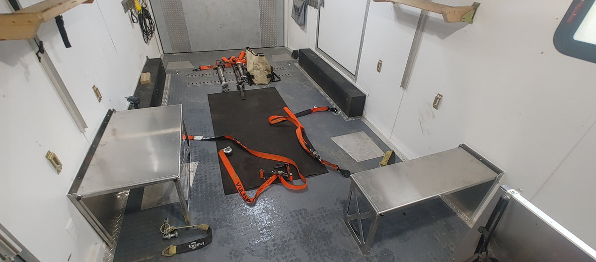 Trailer Rack Bench Collapsible Trailer Benches - FREE SHIPPING – Blackfish Fabrication